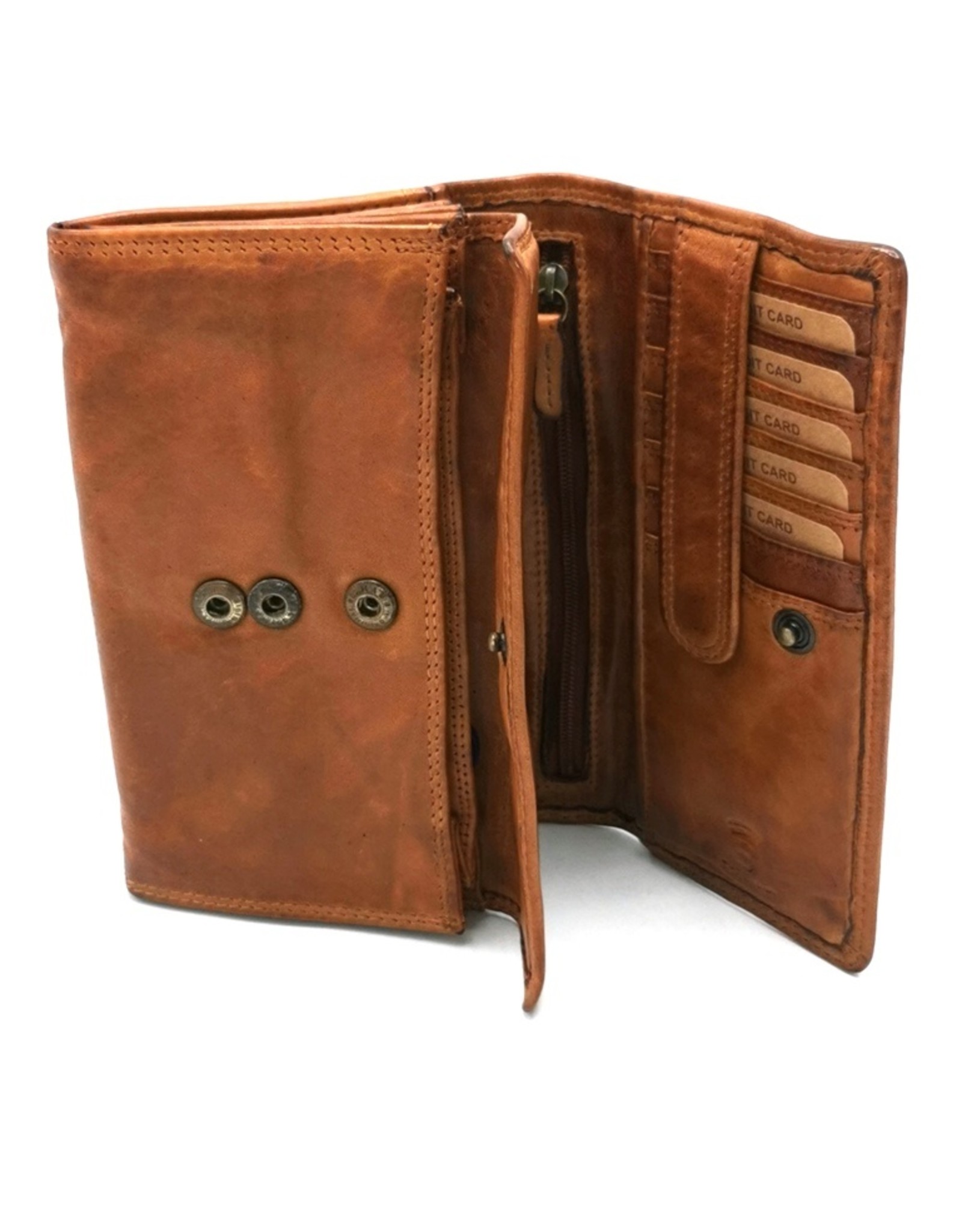HillBurry Leather Wallets - Hillburry Wallet Washed Leather Large