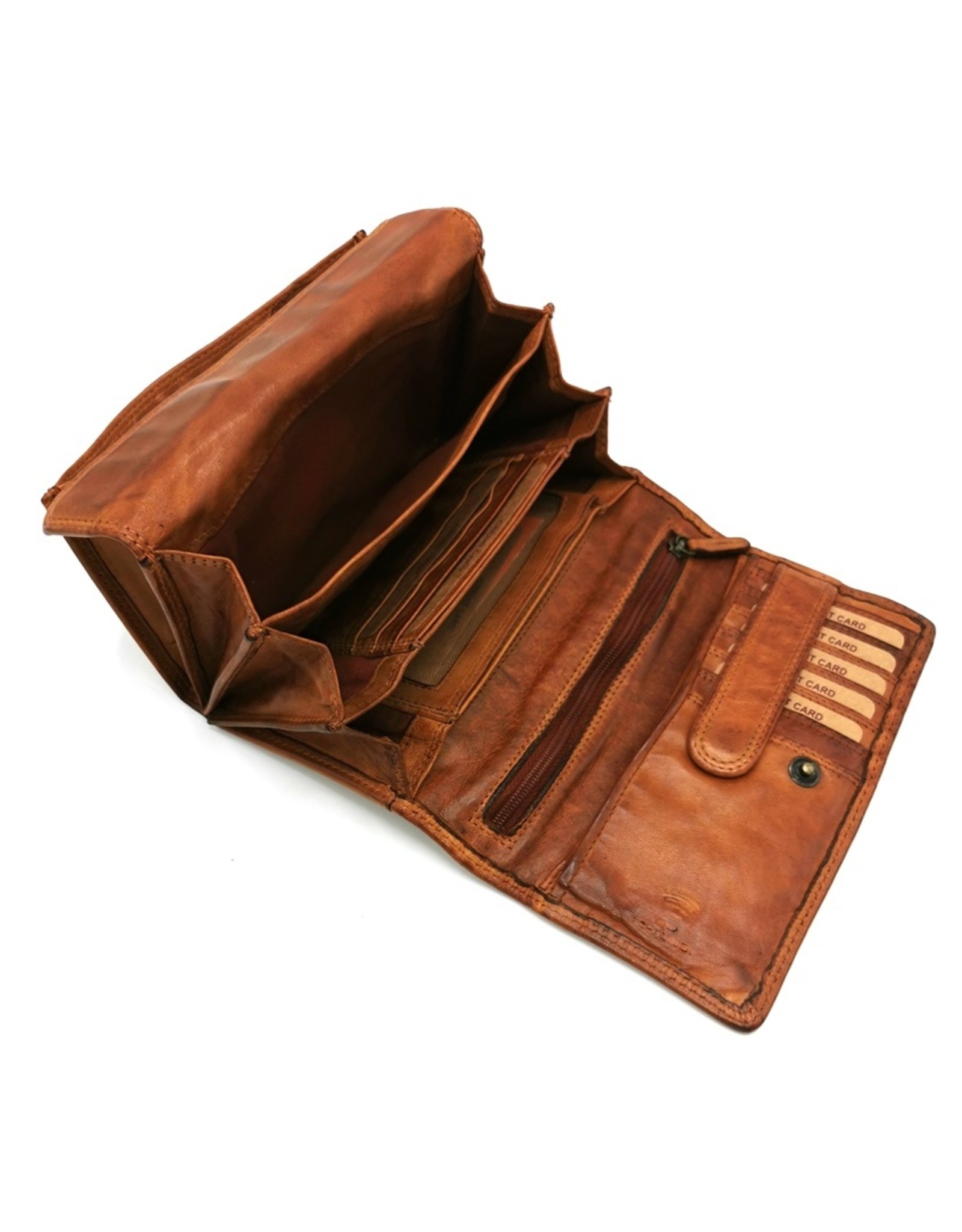 HillBurry Leather Wallets - Hillburry Wallet Washed Leather Large