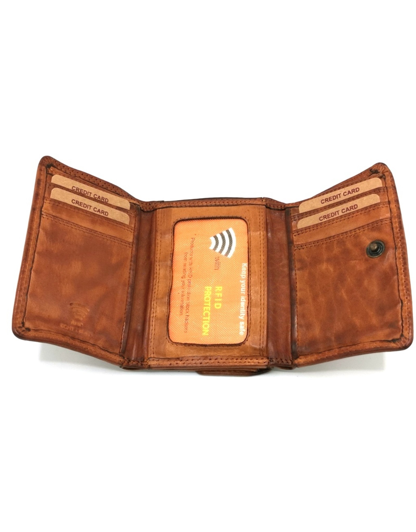 HillBurry Leather Wallets - Hillburry Wallet Washed Leather Medium
