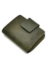 HillBurry Leather Wallets - HillBurry Leather Wallet Unisex Dark Green