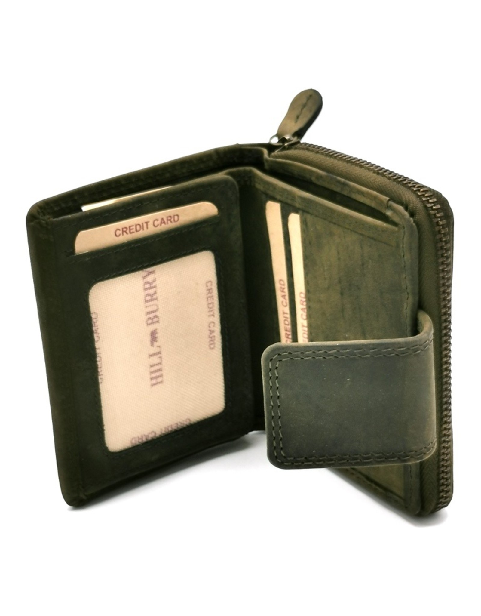 HillBurry Leather Wallets - HillBurry Leather Wallet Unisex Dark Green