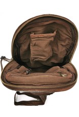 HillBurry Leather bags -  HillBurry backpack Washed Buffalo leather brown