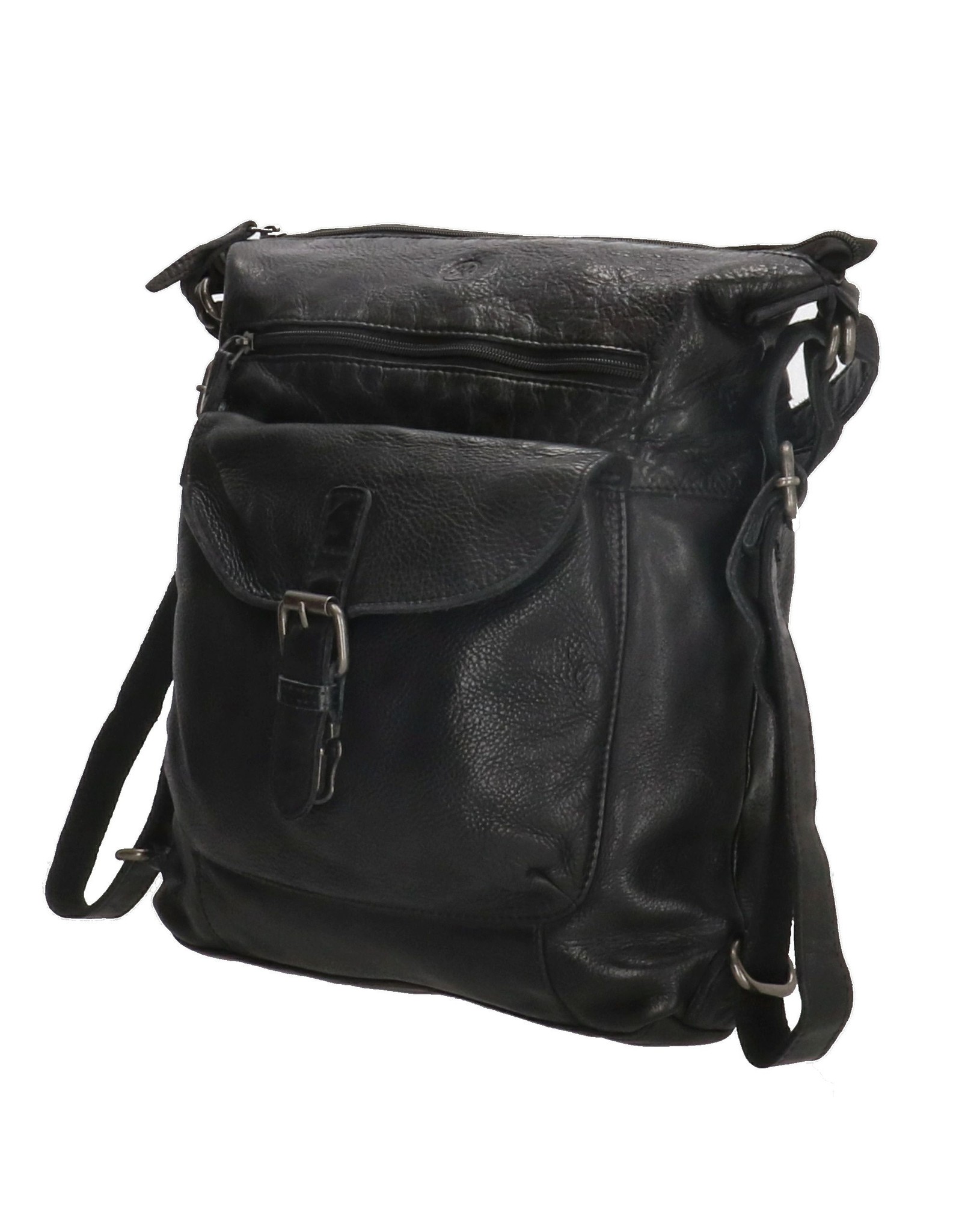 Hide & Stitches Leather backpacks Leather shoppers - Hide & Stitches Paint Rock Backpack - Shoulder bag black
