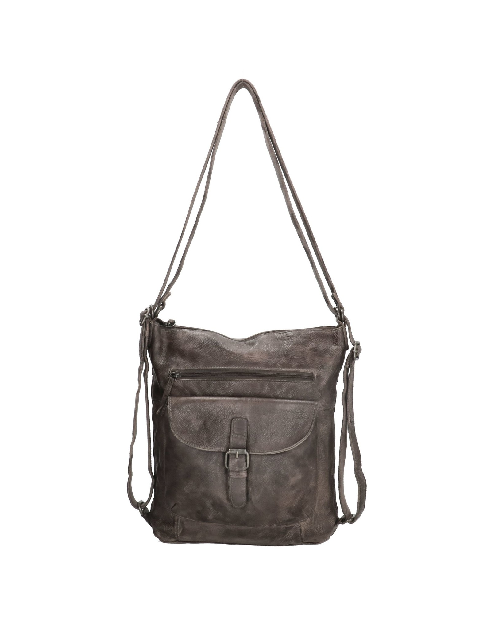 Hide & Stitches Leather backpacks Leather shoppers - Hide & Stitches Paint Rock Backpack - Shoulder bag taupe