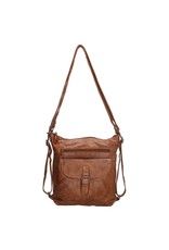 Hide & Stitches Leather backpacks Leather shoppers - Hide & Stitches Paint Rock Backpack-Shoulder bag cognac