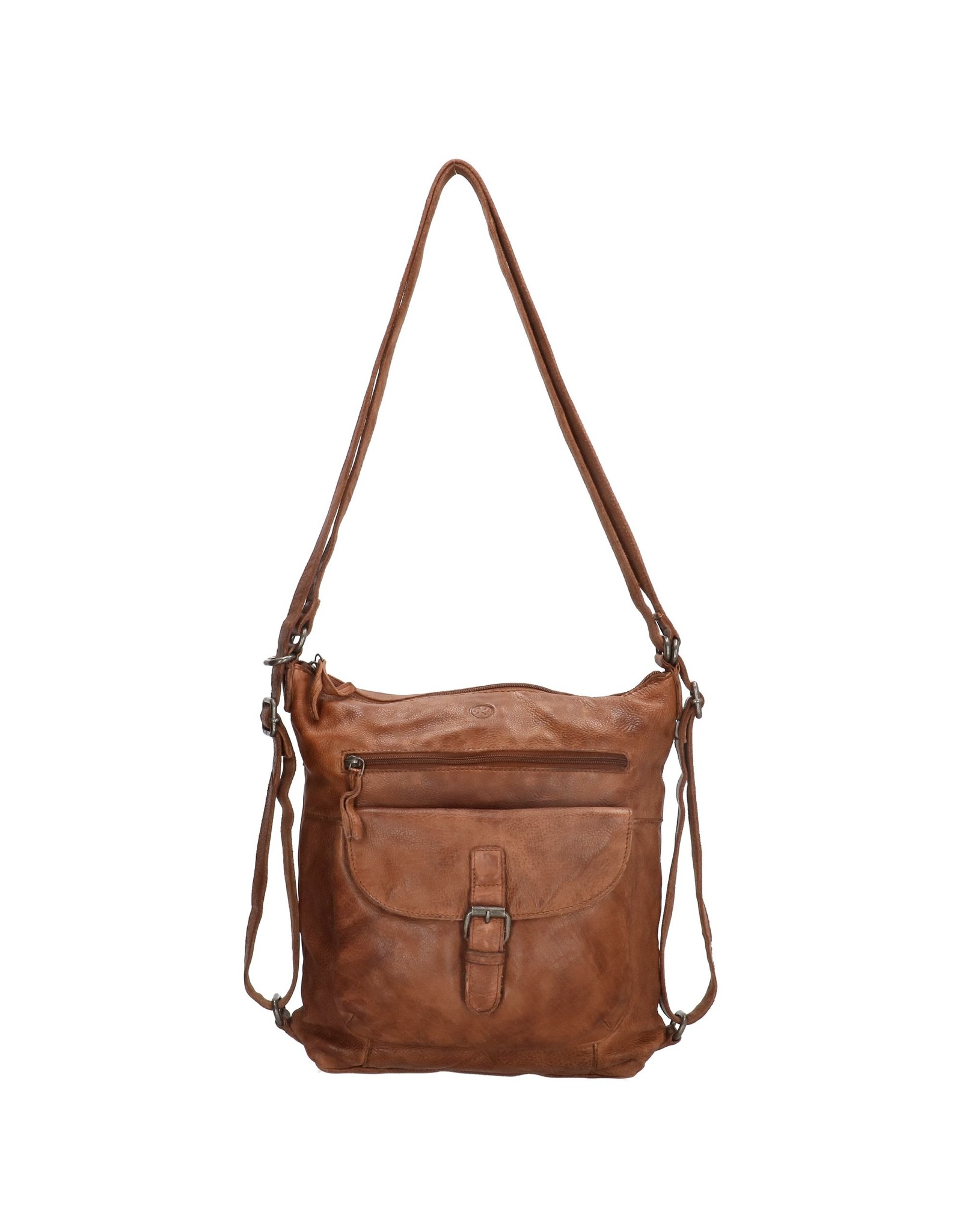 Hide & Stitches Leather backpacks Leather shoppers - Hide & Stitches Paint Rock Backpack-Shoulder bag cognac