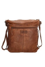 Hide & Stitches Leren rugzakken Leren shoppers - Hide & Stitches Paint Rock Rugzak-Schoudertas cognac