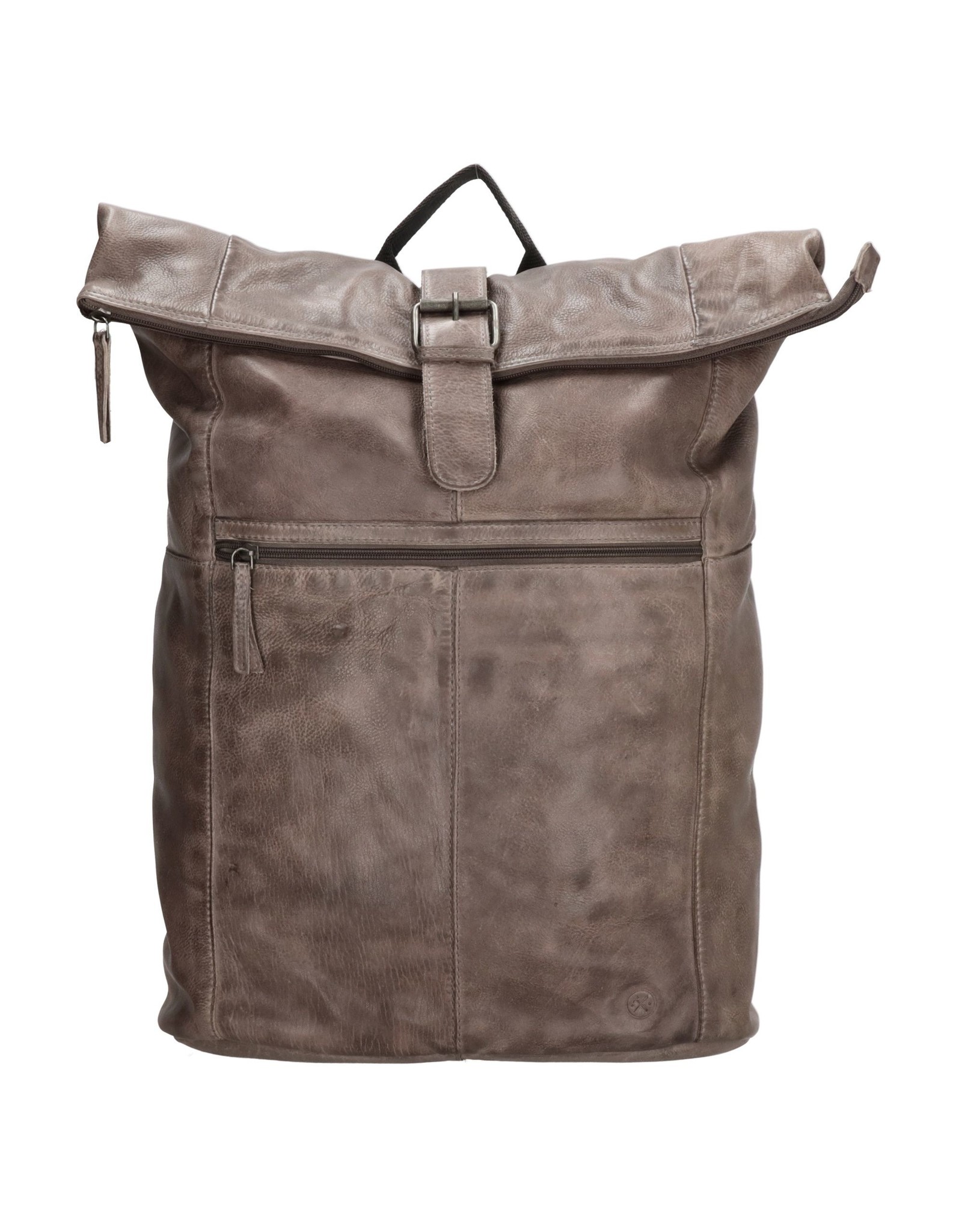 Hide & Stitches Leather backpacks  and leather shoppers - Hide & Stitches Rolltop Backpack 15,6" - 17,3" taupe