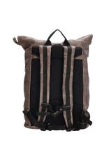 Hide & Stitches Leather backpacks  and leather shoppers - Hide & Stitches Rolltop Backpack 15,6" - 17,3" taupe