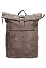 Hide & Stitches Leather backpacks  and leather shoppers - Hide & Stitches Rolltop Backpack 15,6" - 17,3" taupe