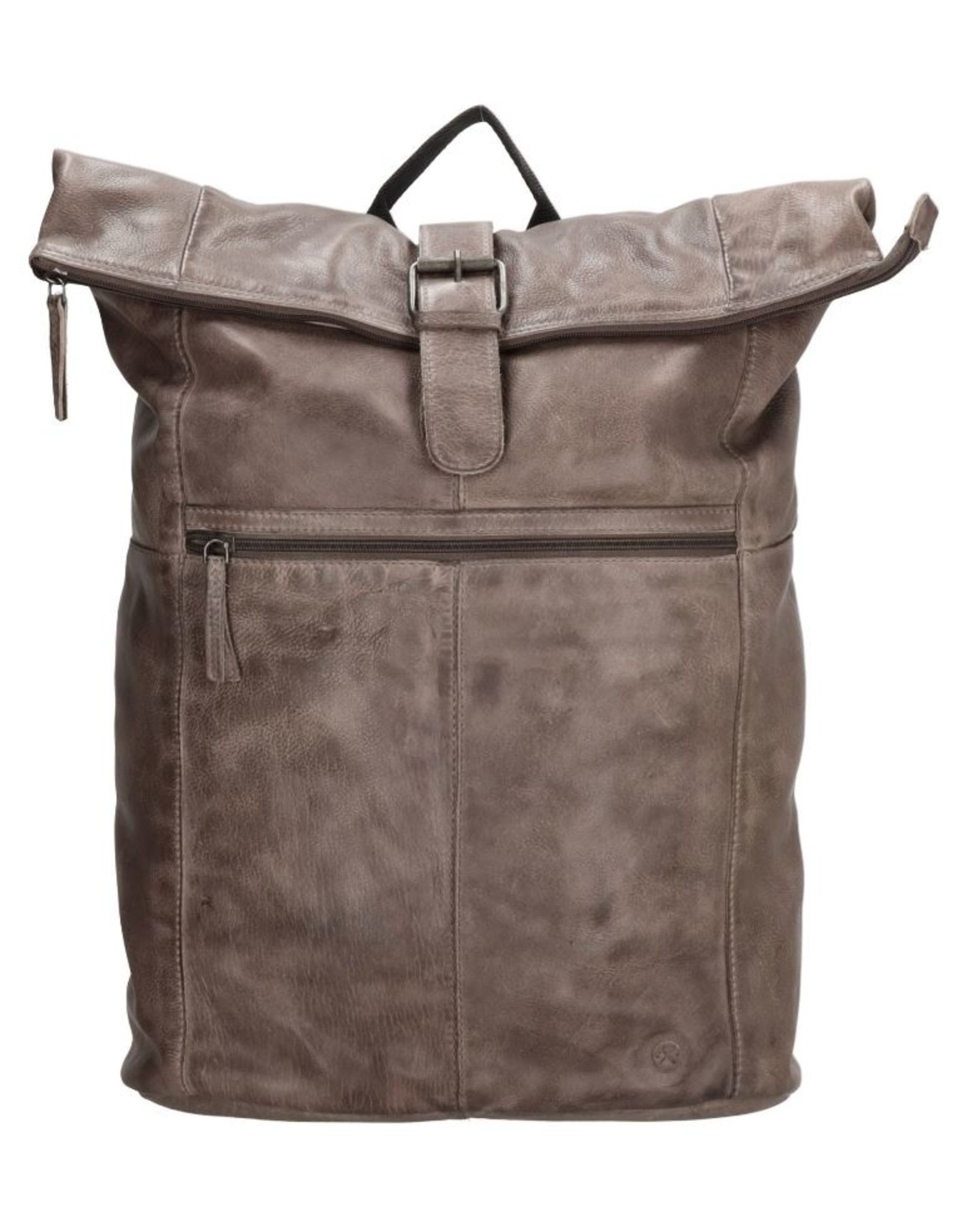 Hide & Stitches Leather backpacks  and leather shoppers - Hide & Stitches Rolltop Backpack 15,6" - 17,3" taupe