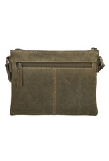 Hide & Stitches Leather bags - Hide & Stitches Shoulder bag with Phone pocket olive green