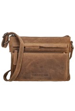 Hide & Stitches Leather bags - Hide & Stitches Shoulder bag with Phone pocket brown