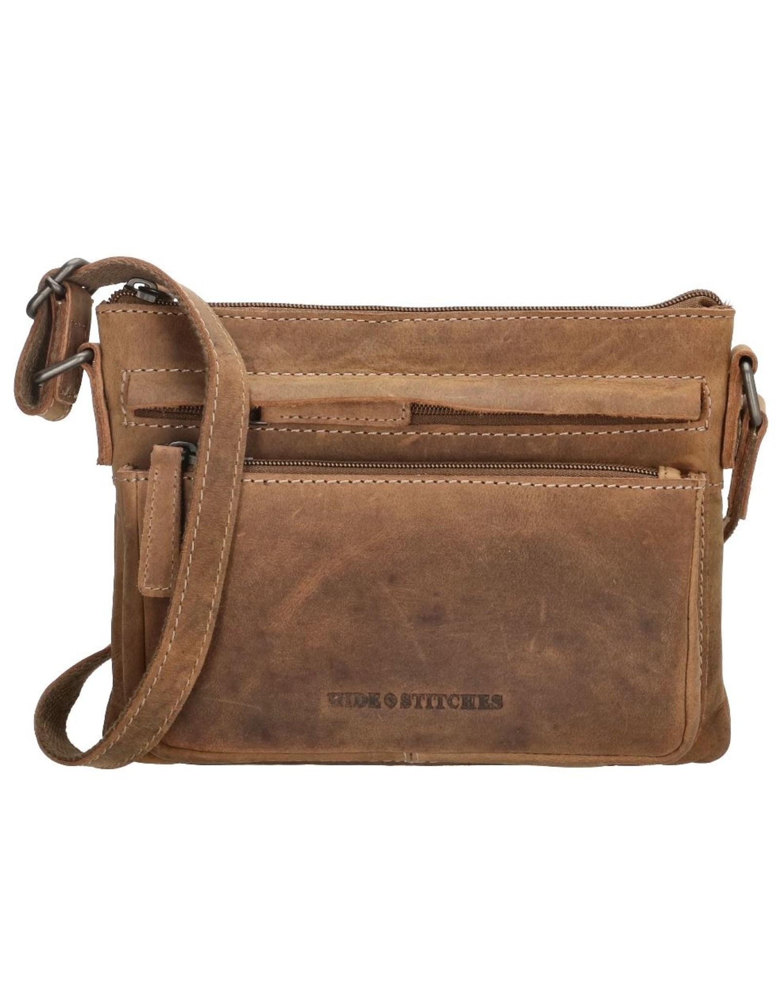 Hide & Stitches Leather bags - Hide & Stitches Shoulder bag with Phone pocket brown