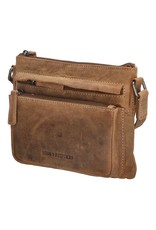 Hide & Stitches Leather bags - Hide & Stitches Shoulder bag with Phone pocket brown