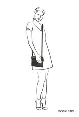 Hide & Stitches Leather bags - Hide & Stitches Shoulder bag with Phone pocket black