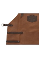 Hide & Stitches Leren riemen en buckles - Hide & Stitches Leren Barbecue / Grill Schort cognac