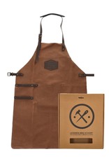 Hide & Stitches Leren riemen en buckles - Hide & Stitches Leren Barbecue / Grill Schort cognac