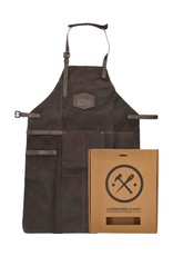 Old West Leather belts and buckles - Hide & Stitches Leather Barbecue / Grill Apron dark brown