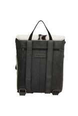 Hide & Stitches Leather backpacks  and leather shoppers - Hide & Stitches Leather Backpack with Fur Cover Black