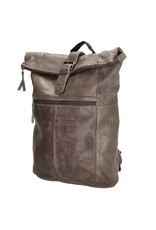 Hide & Stitches Leather backpacks  and leather shoppers - Hide & Stitches Rolltop Backpack 13,3 inch taupe