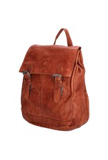 Hide & Stitches Leren rugzakken Leren shoppers - Hide & Stitches Paint Rock Rugzak  donkercognac