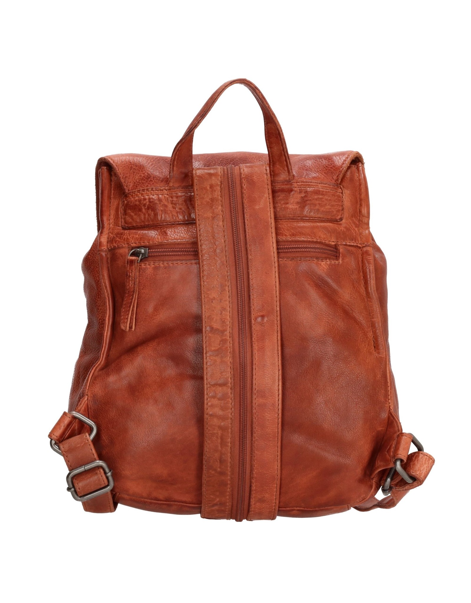 Hide & Stitches Leren rugzakken Leren shoppers - Hide & Stitches Paint Rock Rugzak  donkercognac