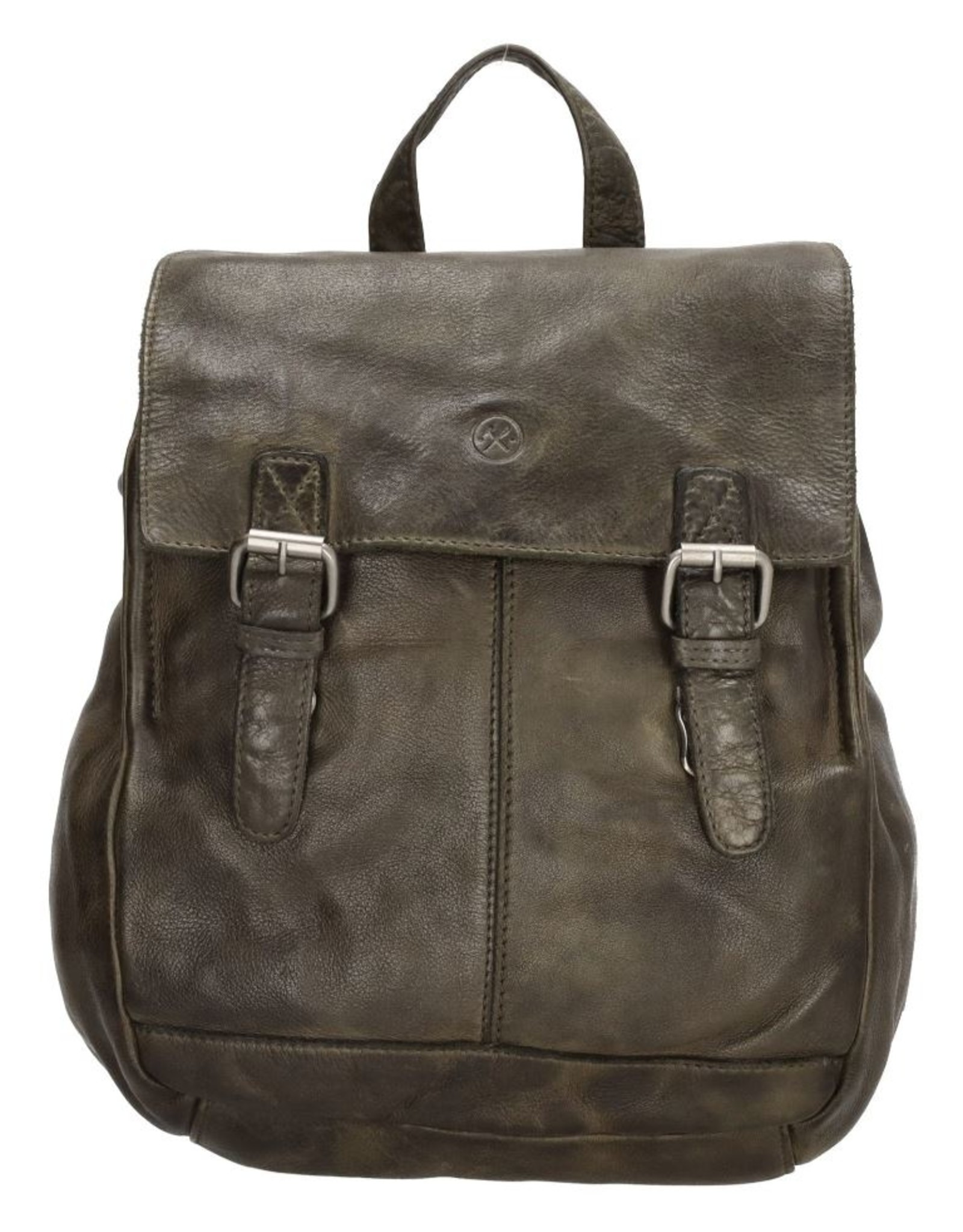 Hide & Stitches Leather backpacks Leather shoppers - Leather Hide & Stitches Paint Rock Backpack olive green