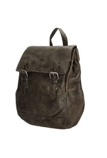 Hide & Stitches Leather backpacks Leather shoppers - Leather Hide & Stitches Paint Rock Backpack olive green