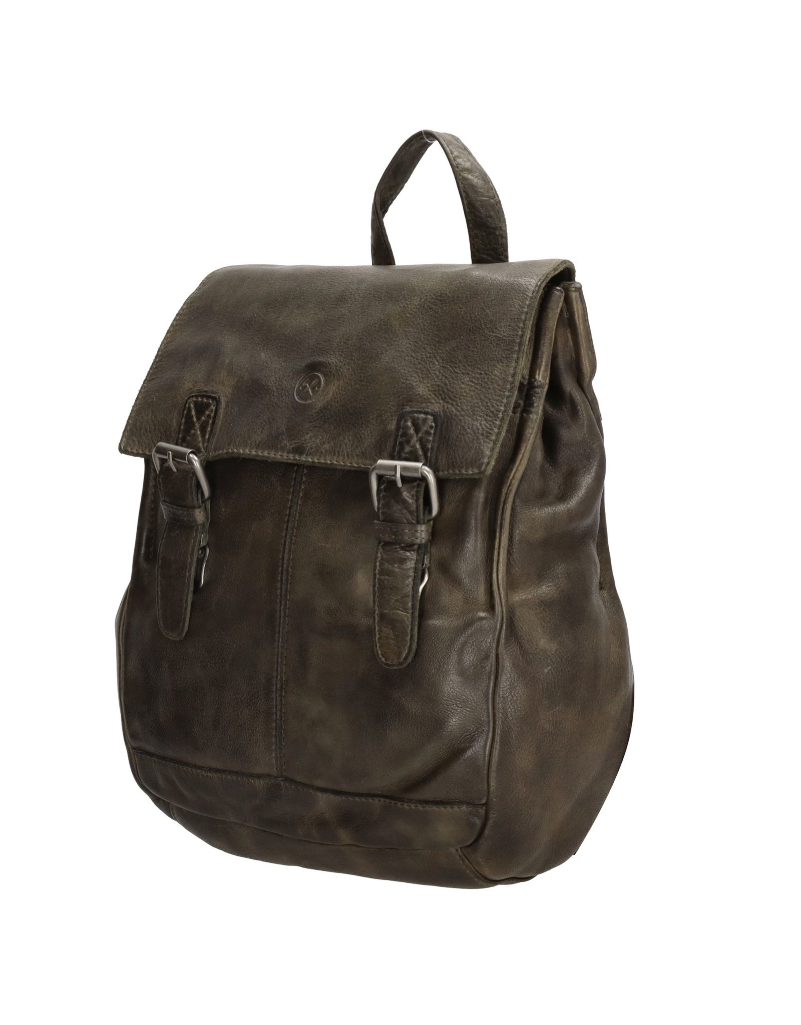 Hide & Stitches Leather backpacks Leather shoppers - Leather Hide & Stitches Paint Rock Backpack olive green