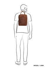 Hide & Stitches Leather backpacks Leather shoppers - Hide & Stitches Japura Backpack 13,3 inch cognac