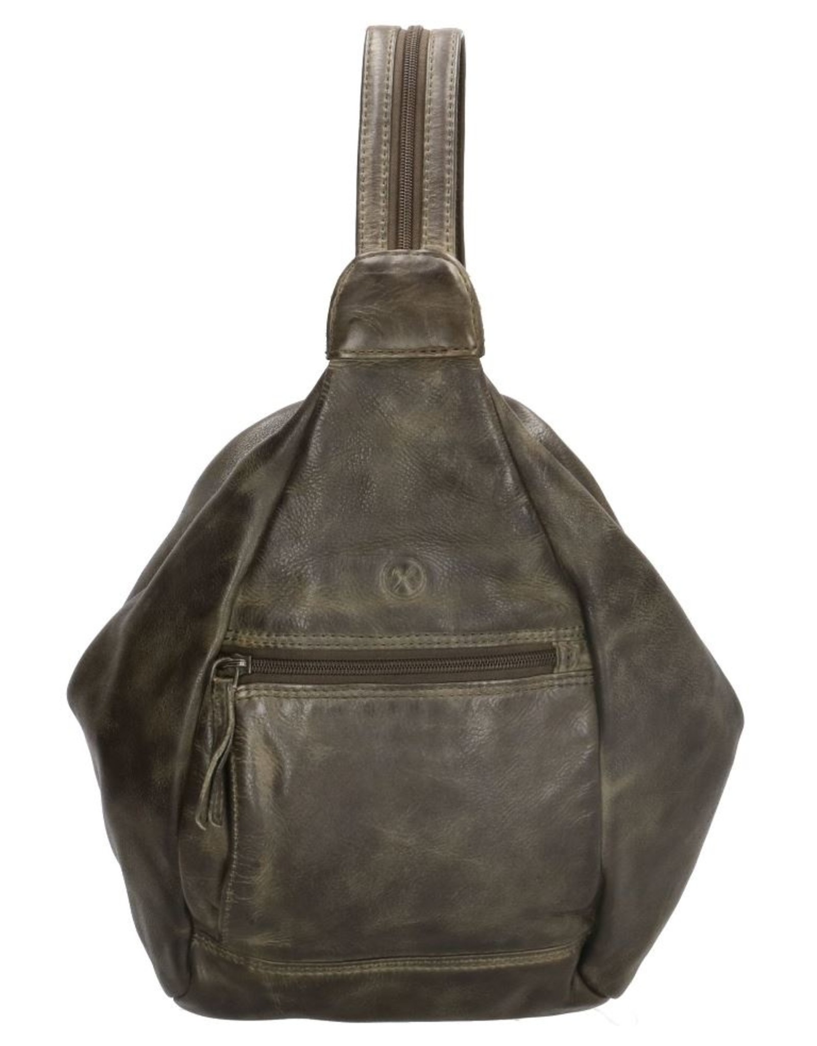Old West Leather backpacks Leather shoppers - Hide & Stitches Paint Rock backpack olive green