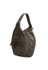 Old West Leather backpacks Leather shoppers - Hide & Stitches Paint Rock backpack olive green