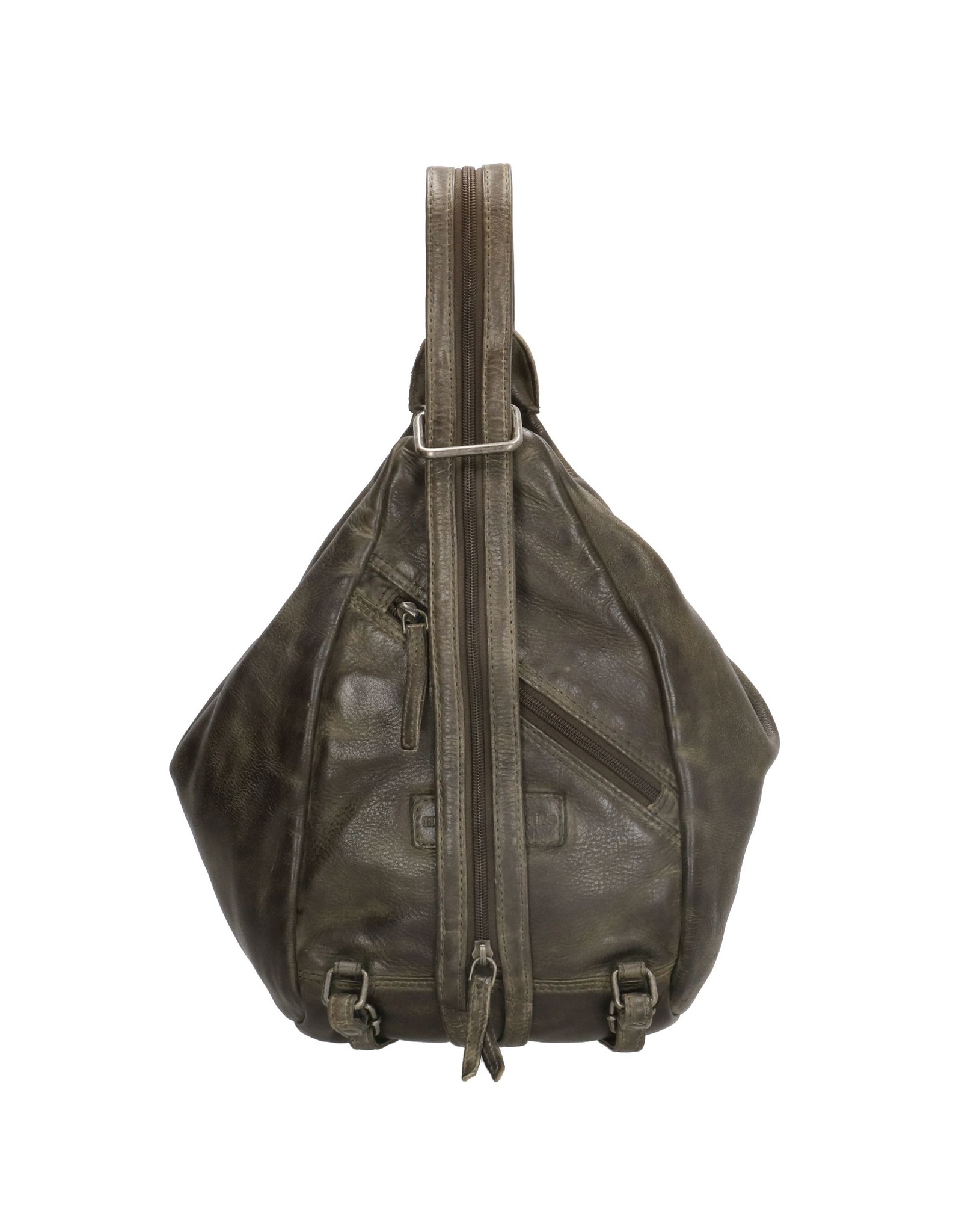 Old West Leather backpacks Leather shoppers - Hide & Stitches Paint Rock backpack olive green