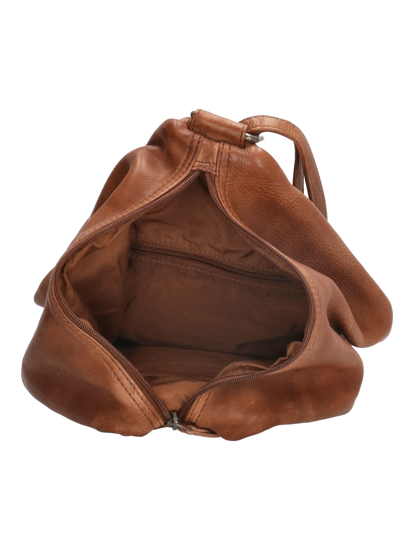 Hide & Stitches Leren rugzakken Leren shoppers - Hide & Stitches Paint Rock rugzak cognac
