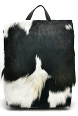 Hide & Stitches Leather backpacks  and leather shoppers - Hide & Stitches Leather Backpack with Fur Cover Black