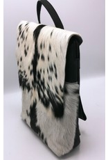 Hide & Stitches Leather backpacks  and leather shoppers - Hide & Stitches Leather Backpack with Fur Cover Black - 1