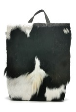 Hide & Stitches Leather backpacks  and leather shoppers - Hide & Stitches Leather Backpack with Fur Cover Black