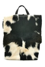 Hide & Stitches Leather backpacks  and leather shoppers - Hide & Stitches Leather Backpack with Fur Cover Black - 4