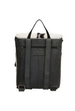 Hide & Stitches Leather backpacks  and leather shoppers - Hide & Stitches Leather Backpack with Fur Cover Black - 5