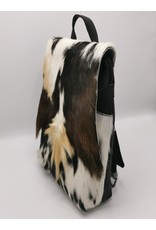 Hide & Stitches Leather backpacks  and leather shoppers - Hide & Stitches Leather Backpack with Fur Cover Black - 8