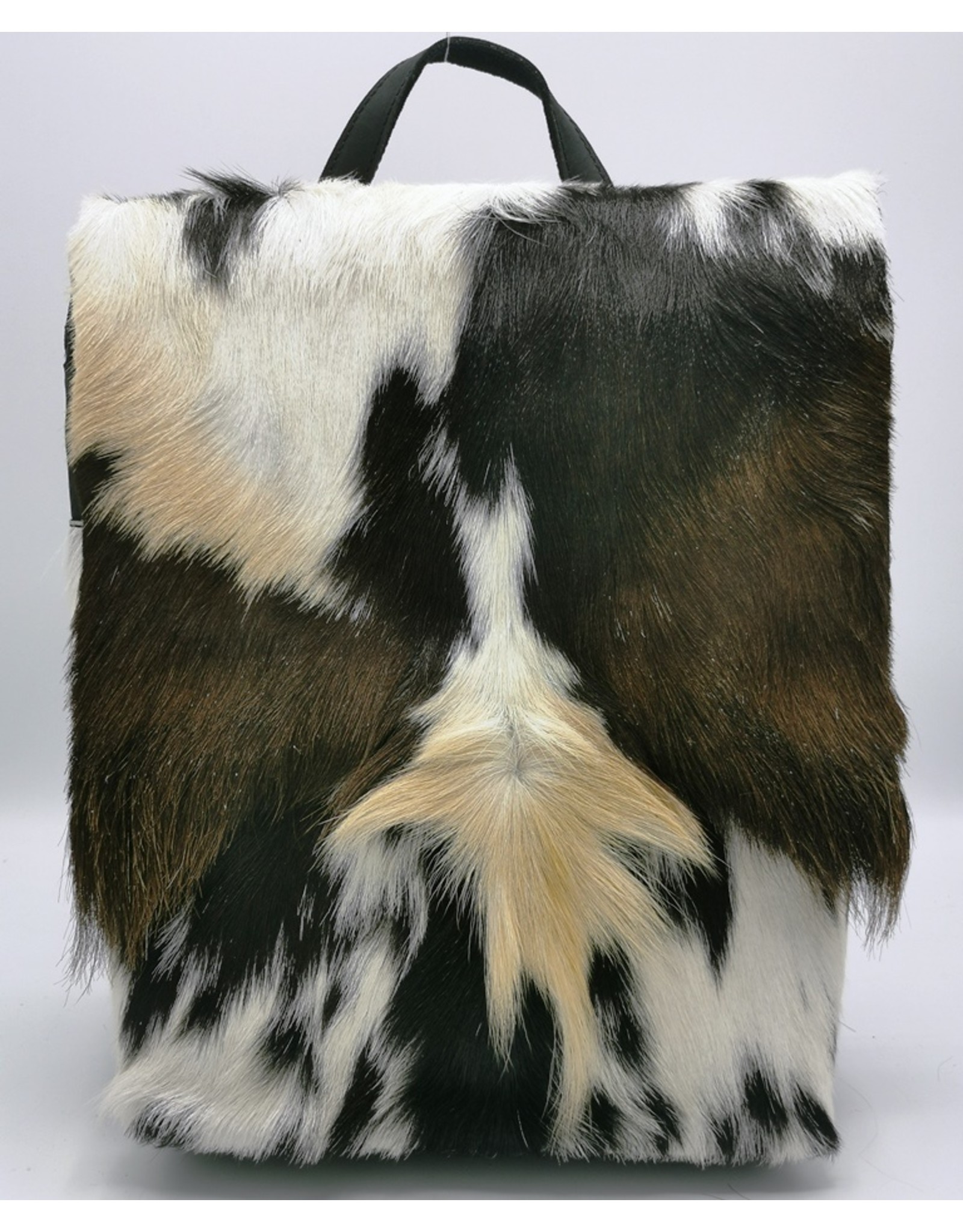 Hide & Stitches Leather backpacks  and leather shoppers - Hide & Stitches Leather Backpack with Fur Cover Black - 8