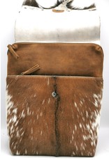 Hide & Stitches Leather backpacks  and leather shoppers - Hide & Stitches Leather Backpack with Fur Cover Brown