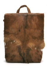 Hide & Stitches Leather backpacks  and leather shoppers - Hide & Stitches Leather Backpack with Fur Cover Brown - 1