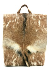 Hide & Stitches Leather backpacks  and leather shoppers - Hide & Stitches Leather Backpack with Fur Cover Brown - 2