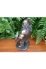 Veronese Design Giftware Figurines Collectables - Viking with Shield and Axe Bronzed figurine 14cm