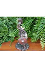 Veronese Design Giftware Figurines Collectables - Viking with Hammer and Shield Bronzed figurine 18cm