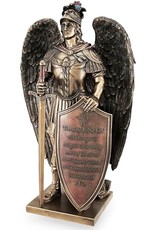 Veronese Design Giftware & Lifestyle - Archangel with Shield and Sword bronzed statue Veronese Design