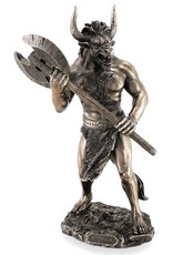 Veronese Design Giftware Figurines Collectables - Minotaur with Axe Bronzed Statue Veronese Design
