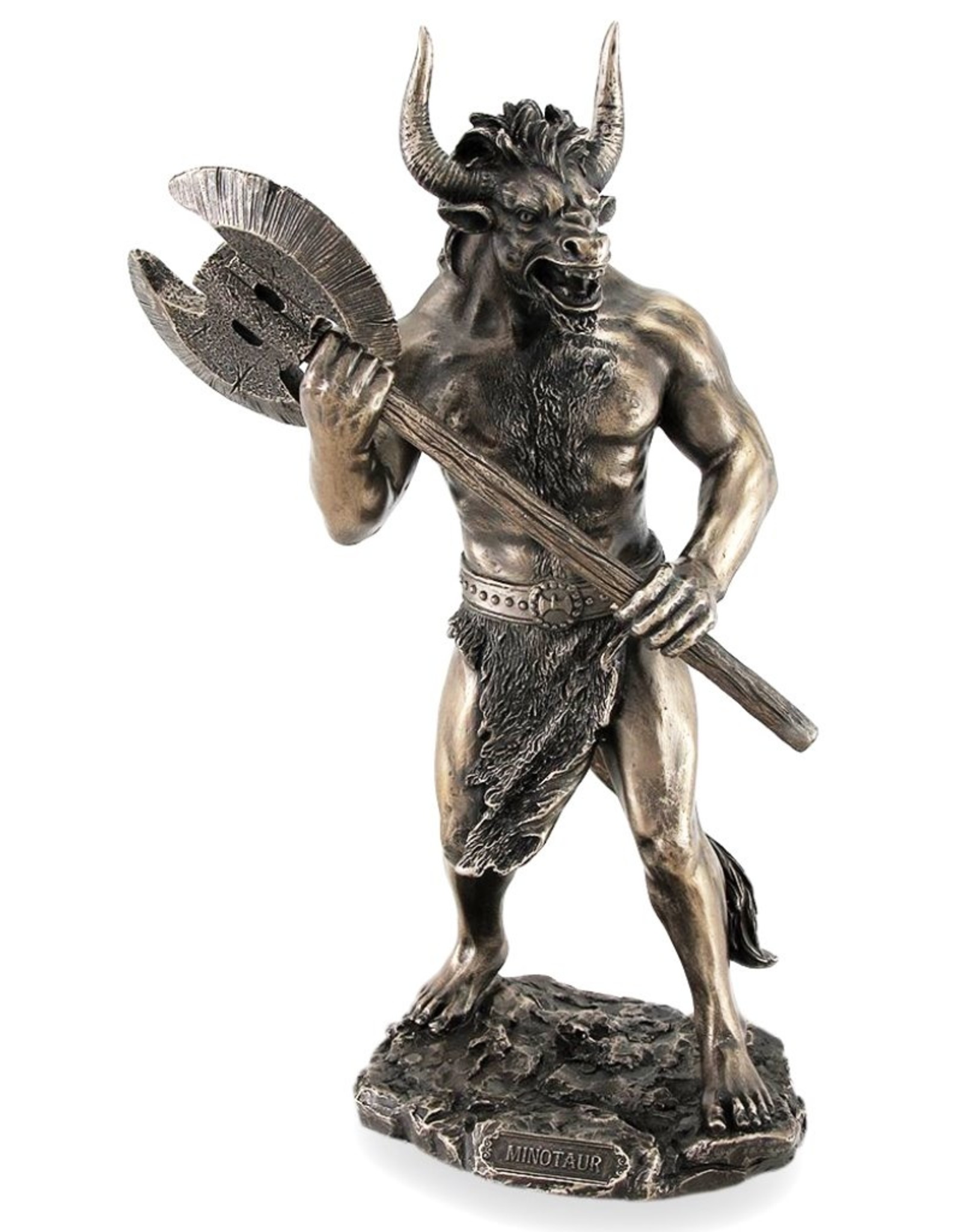 Veronese Design Giftware Figurines Collectables - Minotaur with Axe Bronzed Statue Veronese Design